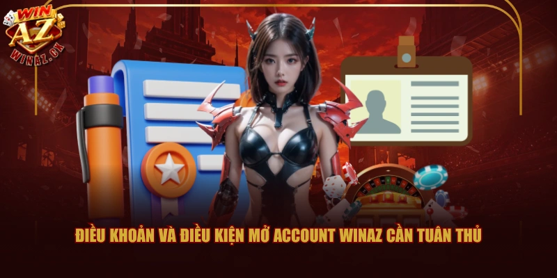 Điều khoản và điều kiện mở account WINAZ cần tuân thủ